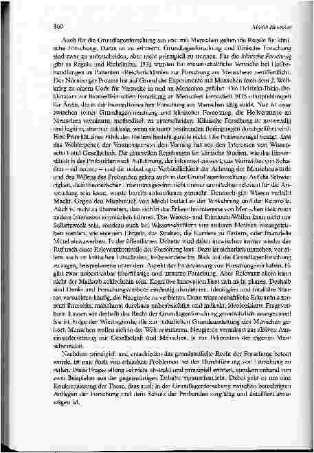 Vorschauseite 4: Grundlagenforschung und Medizin in der Verantwortung gegenüber dem Gemeinwohl