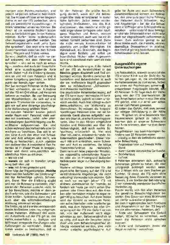 Vorschauseite 2: Psychische Betreuung von Patienten auf Intensivtherapiestationen