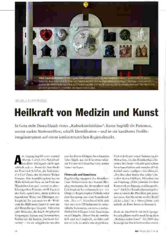 Vorschauseite 1: Heilkraft von Medizin und Kunst
