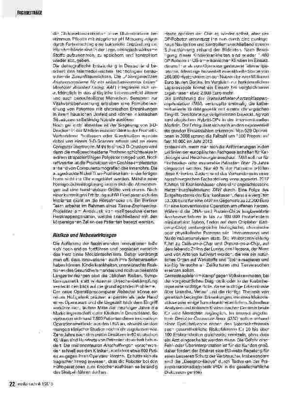 Vorschauseite 3: Innovationen in der Medizintechnik