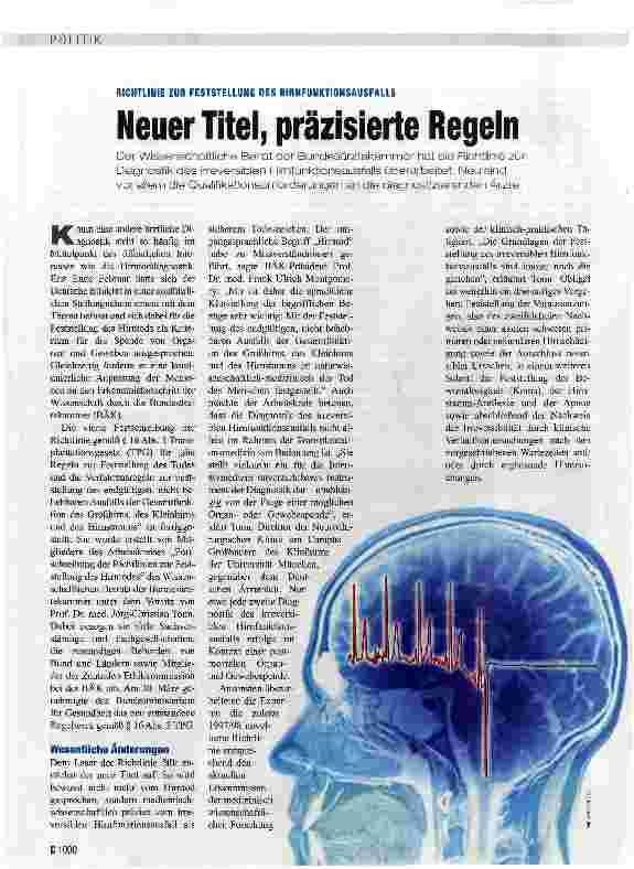 Vorschauseite 1: Neuer Titel, präzisierte Regeln