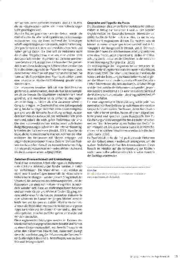 Vorschauseite 3: Wochenbettbetreuung zu Hause: zwischen Einsamkeit, Gewalt und Armut