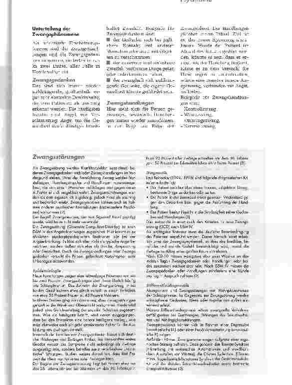 Vorschauseite 2: Konfrontation mit der Angst Behandlungsmöglichkeiten bei Patienten mit Zwangsstörung