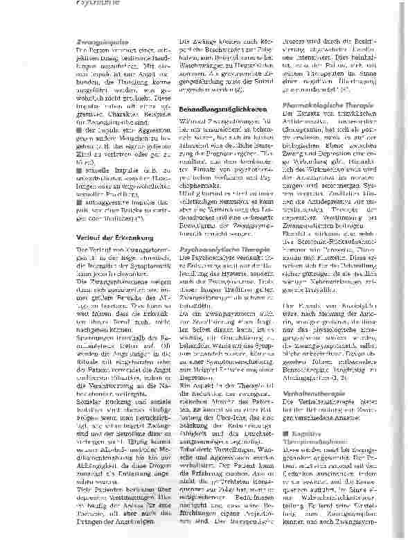 Vorschauseite 3: Konfrontation mit der Angst Behandlungsmöglichkeiten bei Patienten mit Zwangsstörung