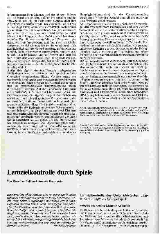 Vorschauseite 1: Lernzielkontrolle durch Spiele