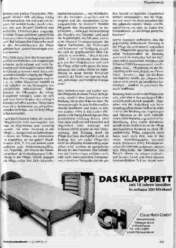 Vorschauseite 2: Beratung als Aufgabe der Pflege