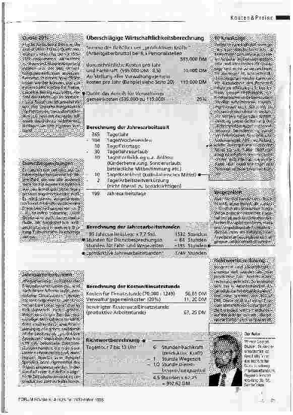 Vorschauseite 2: Selbst rechnen macht fit Arbeitshilfe für Leitungskräfte von Sozialstationen