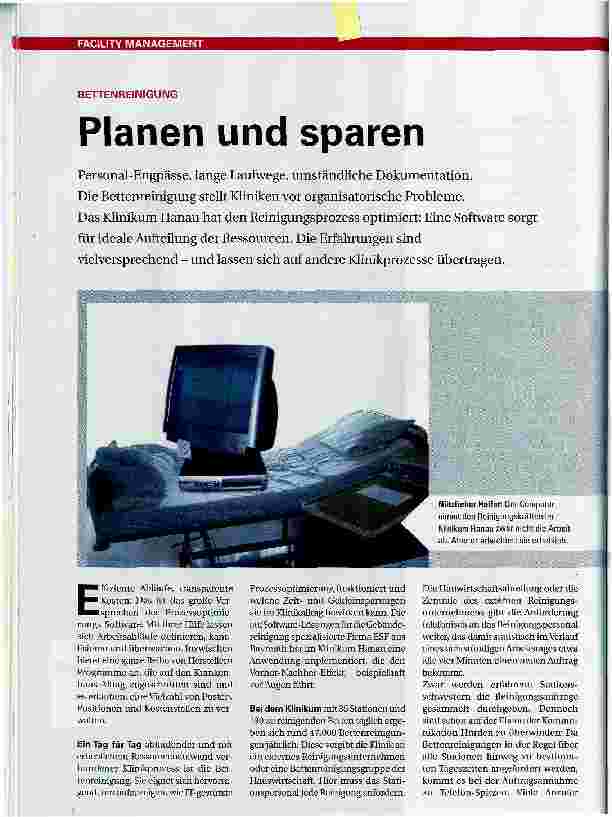 Vorschauseite 1: Planen und sparen