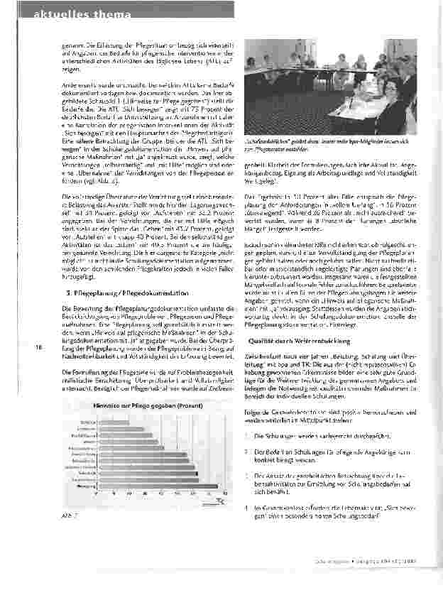 Vorschauseite 2: Ergebnisse einer Erhebung: Inhalte und Qualität von Schulungen für pflegende Angehörige nach dem SGB XI