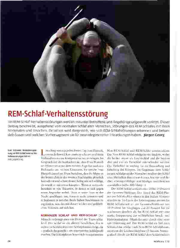 Vorschauseite 1: REM-Schlaf-Verhaltensstörung