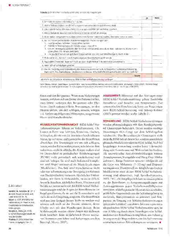 Vorschauseite 3: REM-Schlaf-Verhaltensstörung