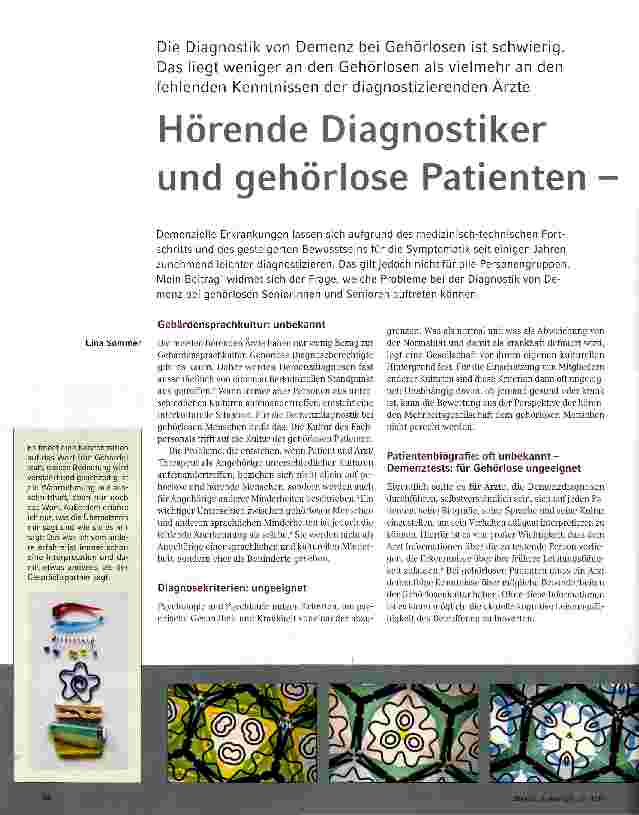 Vorschauseite 1: Hörende Diagnostiker und gehörlose Patientenein kultureller Konflikt