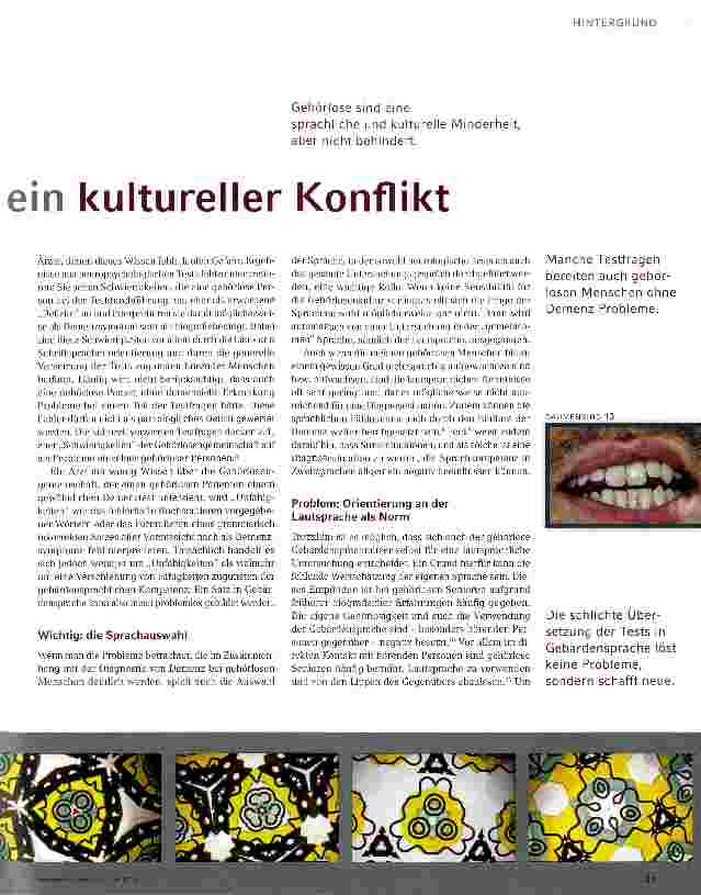 Vorschauseite 2: Hörende Diagnostiker und gehörlose Patientenein kultureller Konflikt