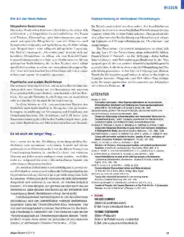 Vorschauseite 4: Was braucht der sterbende Mensch?