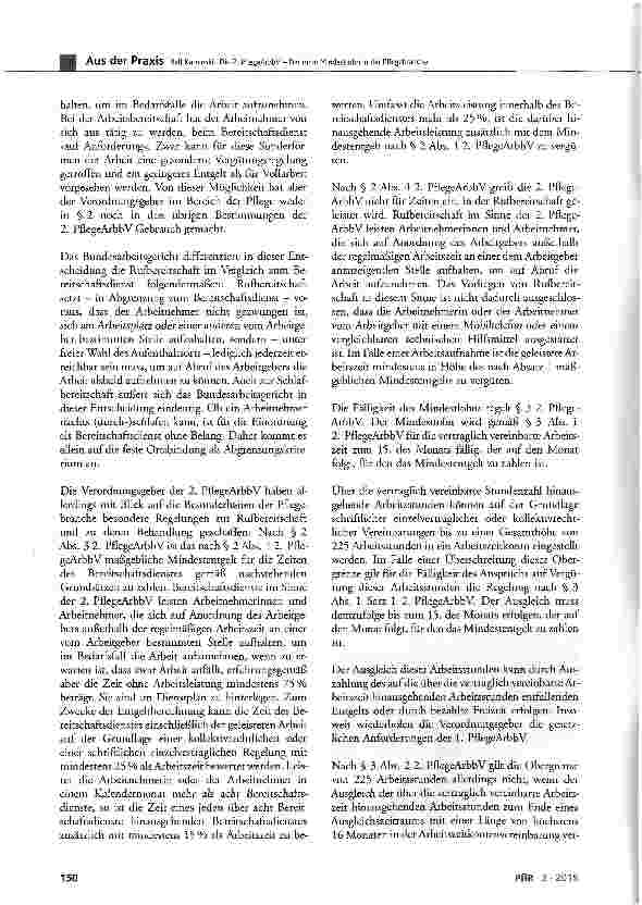 Vorschauseite 4: Die 2. PflegeArbbV - Der neue Mindestlohn in der Pflegebranche