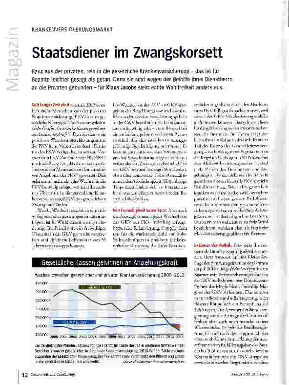 Vorschauseite 1: Staatsdiener im Zwangskorsett