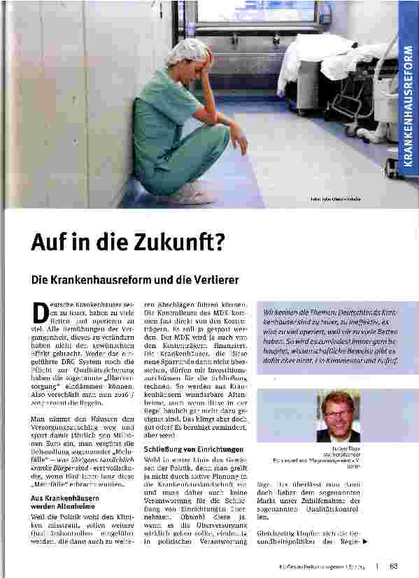 Vorschauseite 1: Auf in die Zukunft?