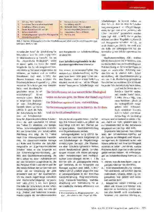 Vorschauseite 3: Subjektive Theorien von Schulleitungen zur Schulentwicklung