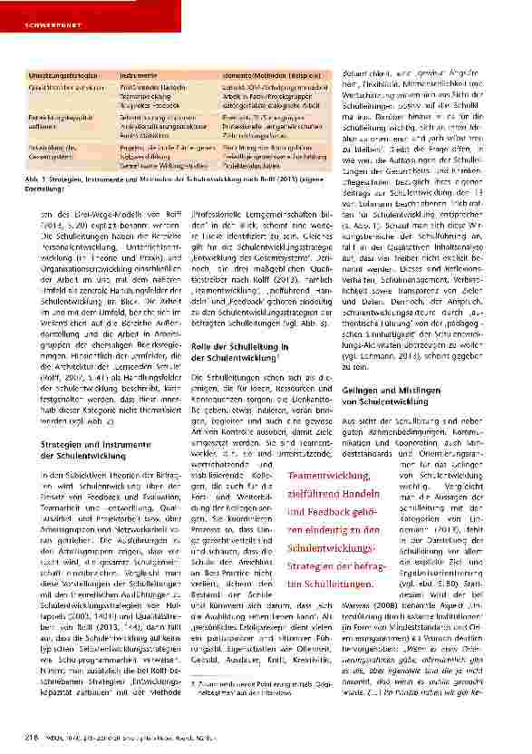 Vorschauseite 6: Subjektive Theorien von Schulleitungen zur Schulentwicklung