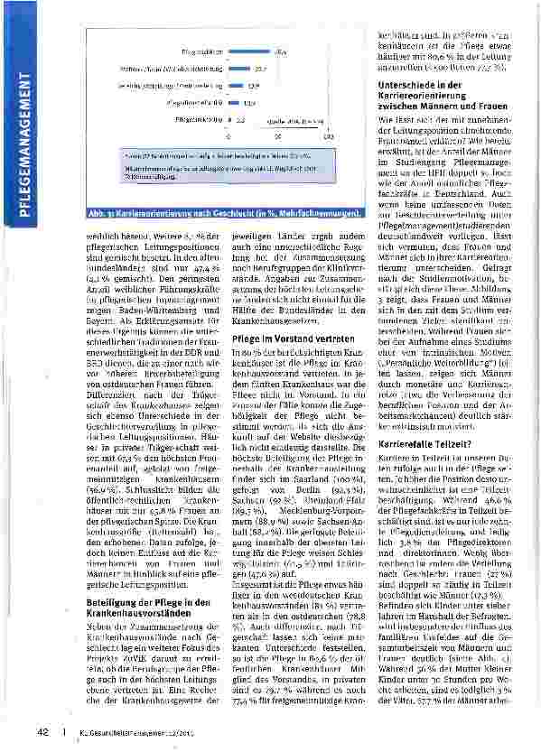 Vorschauseite 3: Ungleiche Karrierechancen in der Pflege?