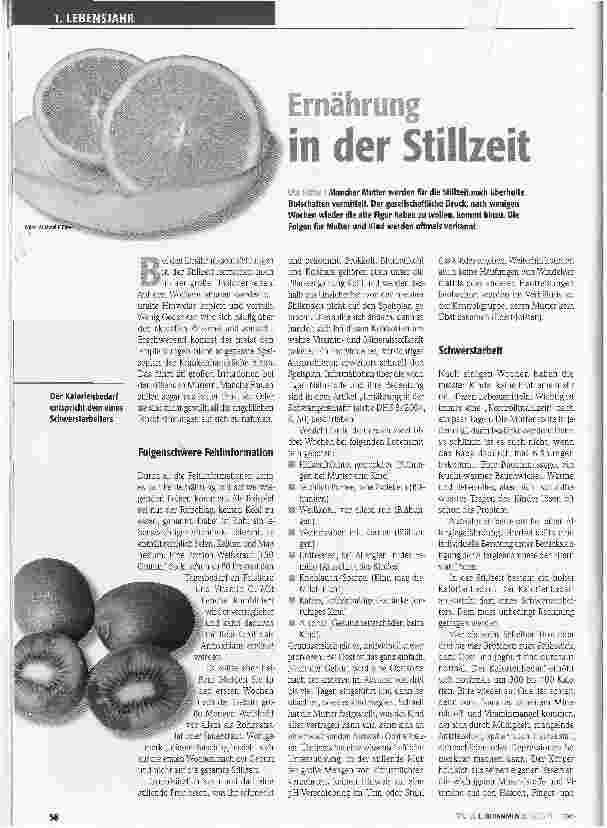 Vorschauseite 1: Ernährung in der Stillzeit