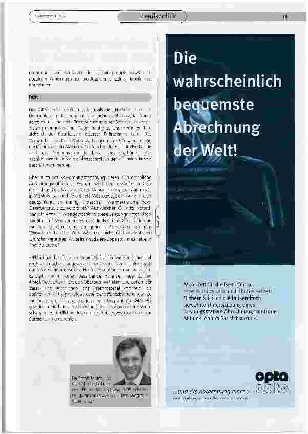 Vorschauseite 5: Der Trend zu validen Daten - Elektronische Abrechnung bringt erste Transparenz