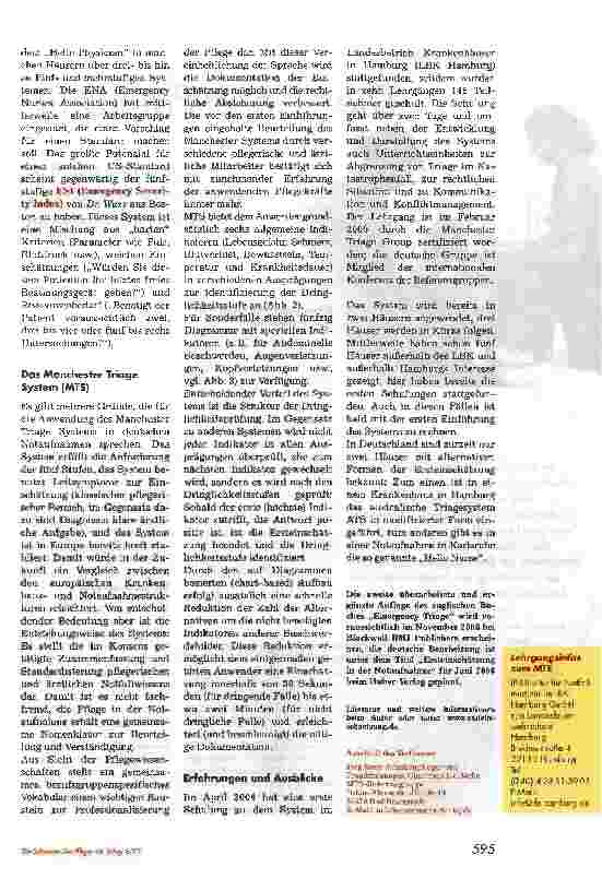 Vorschauseite 5: Ersteinschätzung in der Notaufnahme