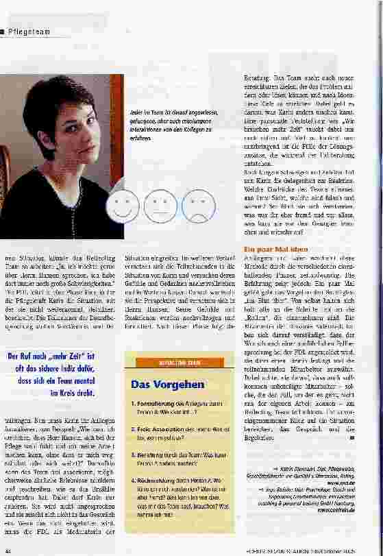 Vorschauseite 3: Reflecting Team. Die kollegiale Fallberatung macht Schluss damit, Probleme zwischen Tür und Angel lösen zu wollen