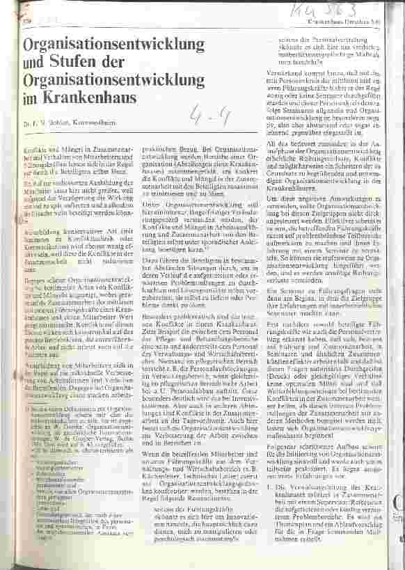 Vorschauseite 1: Organisationsentwicklung und Stufen der Organisationsentwicklung im Krankenhaus