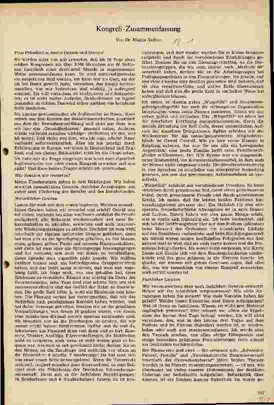 Vorschauseite 1: Kongreß - Zusammenfassung