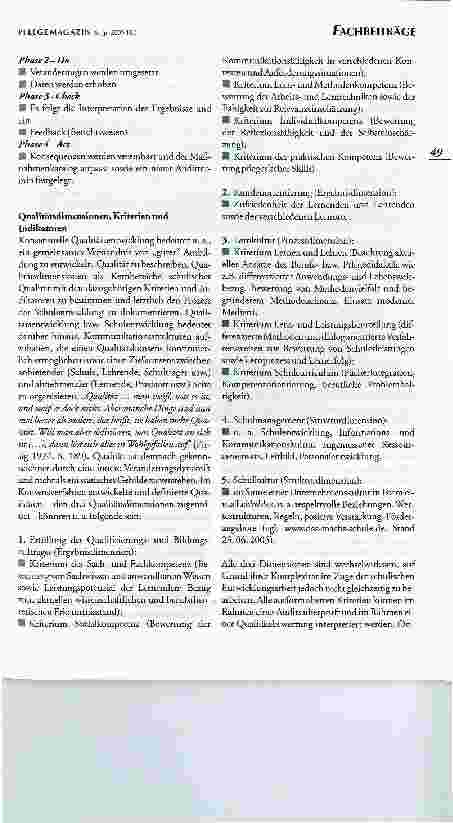 Vorschauseite 5: Gestaltungsansätze für eine Qualitätsdiskussion in der Pflegeausbildung