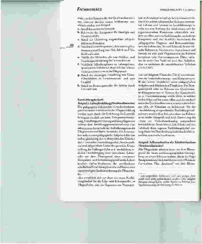 Vorschauseite 6: Gestaltungsansätze für eine Qualitätsdiskussion in der Pflegeausbildung