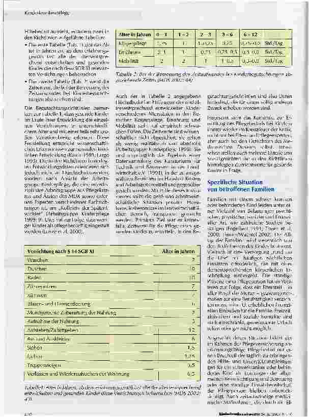 Vorschauseite 2: Problematik der Begutachtung von Pflegebedürftigkeit bei Kindern