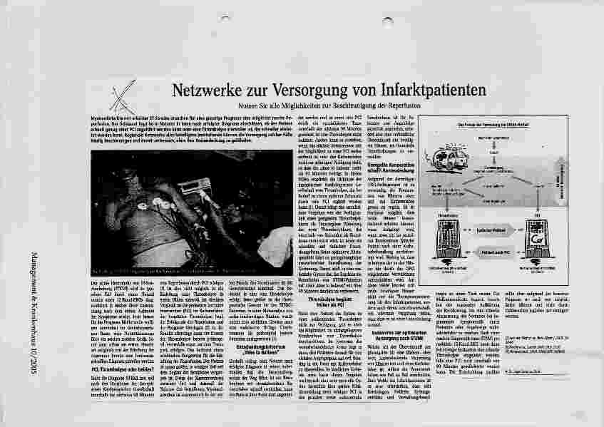 Vorschauseite 1: Netzwerke zur Versorgung von Infaktpatienten