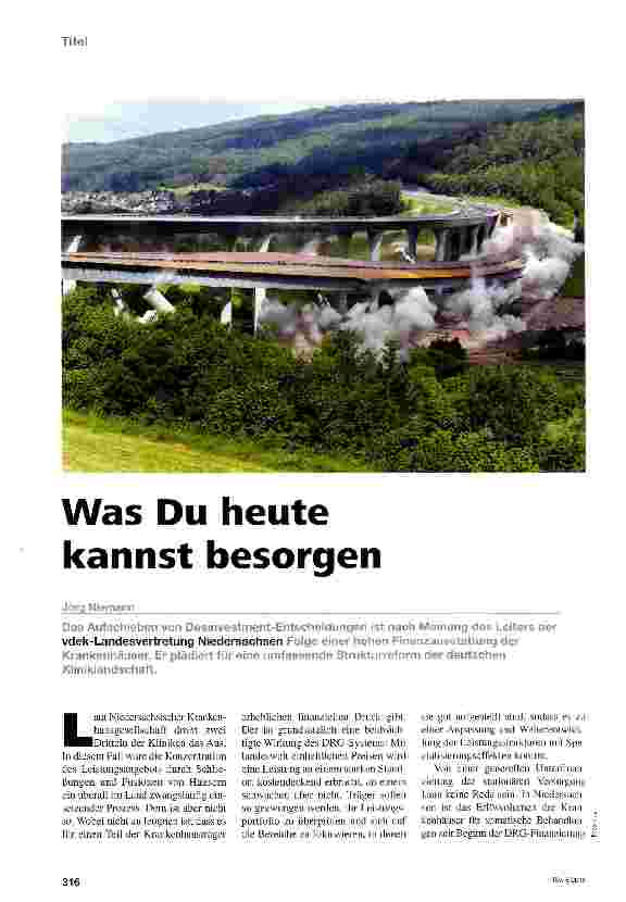 Vorschauseite 1: Was Du heute kannst besorgen
