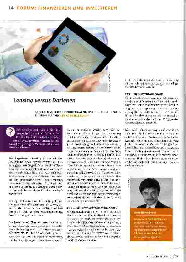 Vorschauseite 1: Leasing versus Darlehen