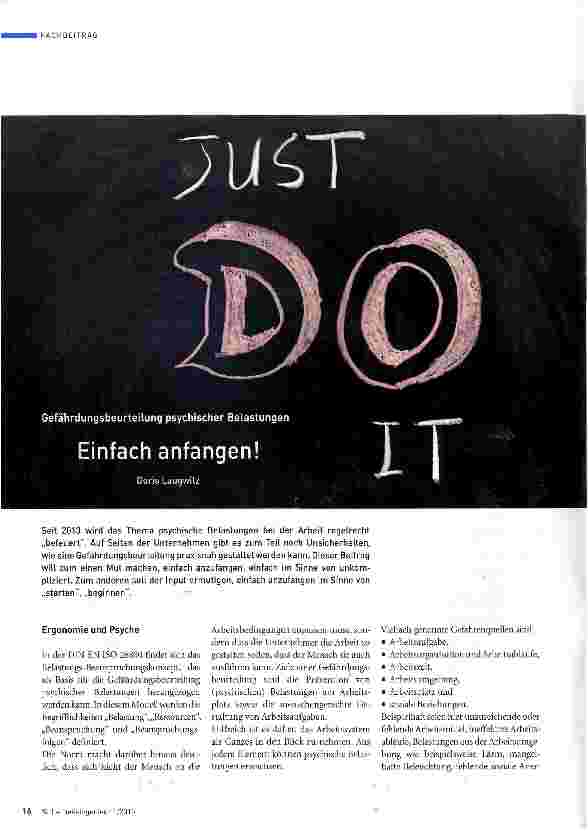 Vorschauseite 1: Just do it