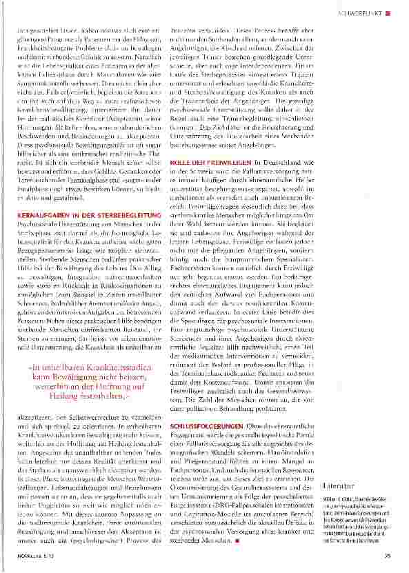 Vorschauseite 3: Psychosoziale Unterstützung in der Sterbephase: Bedarf und Befriedigung