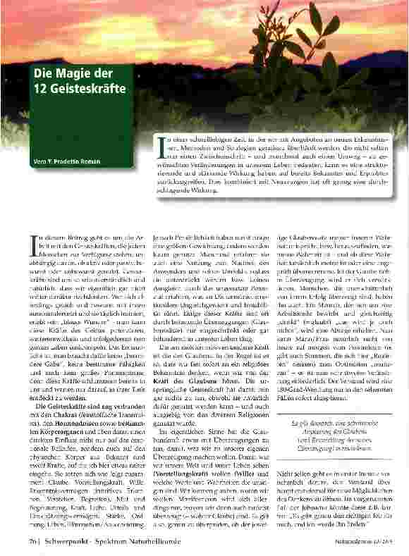 Vorschauseite 1: Die Magie der 12 Geisteskräfte