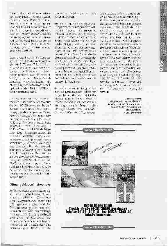 Vorschauseite 3: Existenz bedrohende Auswirkungen. Der Heimig-Effekt -Lösungsmöglichkeit per Rechtsverordnung?