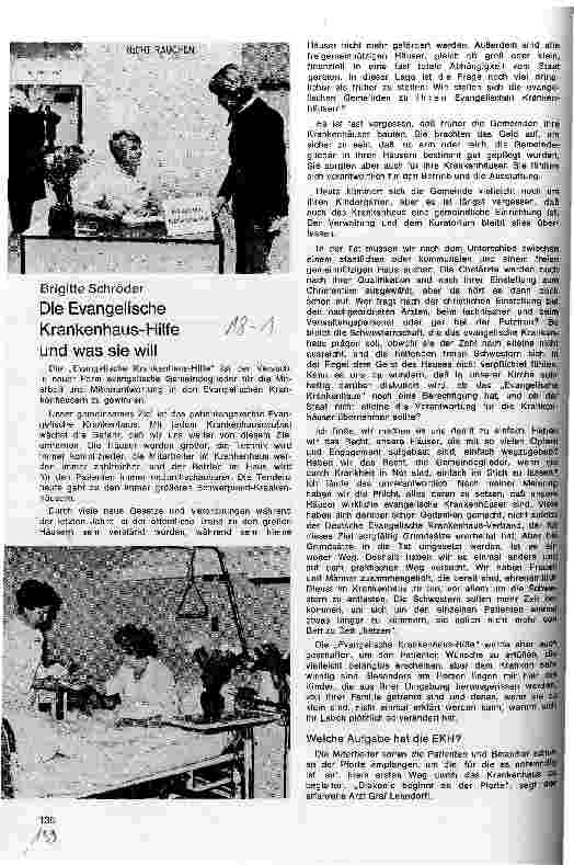 Vorschauseite 1: Die Evangelische Krankenhaus-Hilfe und was sie will