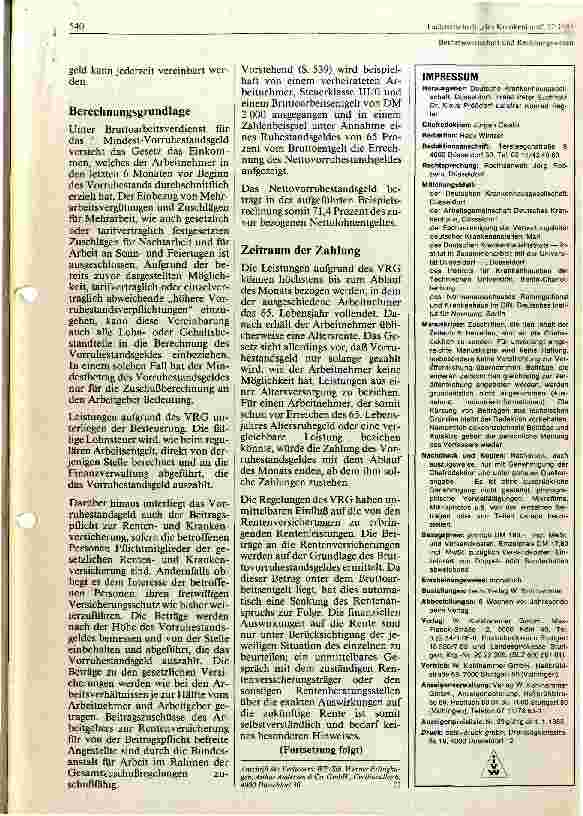 Vorschauseite 2: BAT und Vorruhestand - ein Widerspruch