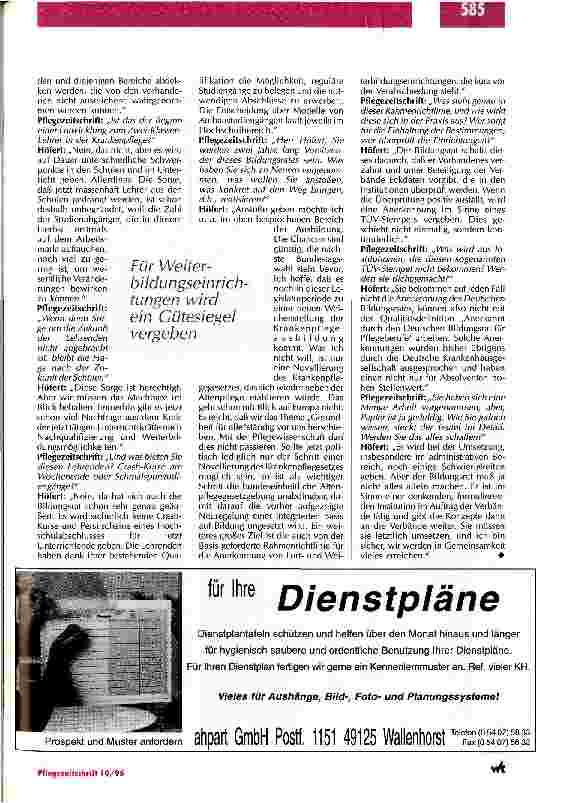 Vorschauseite 4: Bildungsoffensive der Pflegeverbände Der Deutsche Bildungsrat für Pflegeberufe