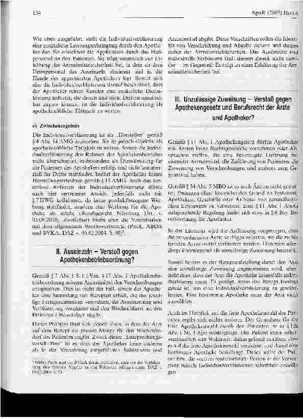 Vorschauseite 4: Individuelle Verblisterung - Ein zulässiges Element der öffentlichen Heilmittelversorgung?