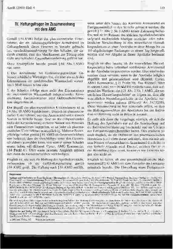 Vorschauseite 5: Individuelle Verblisterung - Ein zulässiges Element der öffentlichen Heilmittelversorgung?