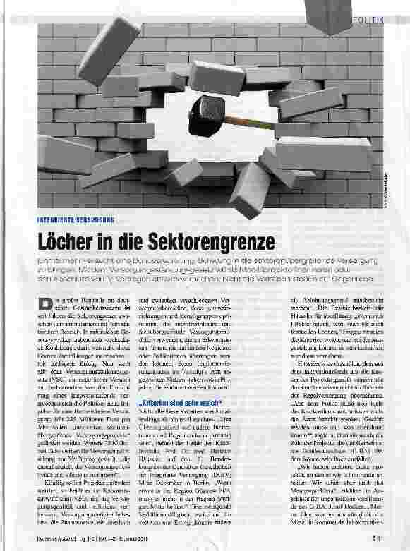 Vorschauseite 1: Löcher in die Sektorengrenze