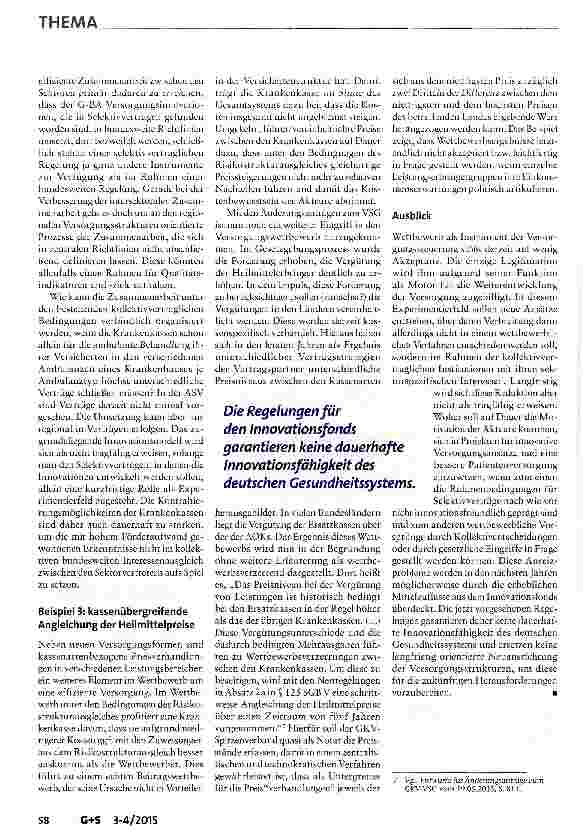 Vorschauseite 5: Wettbewerb als Instrument der Versorgungssteuerung?