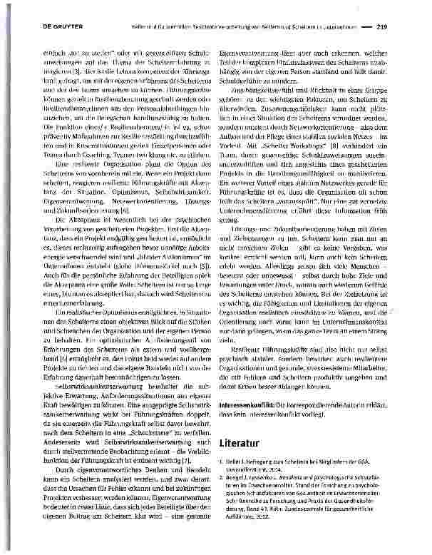 Vorschauseite 2: Resiliente Verarbeitung von Fehlern und Scheitern in Unternehmen