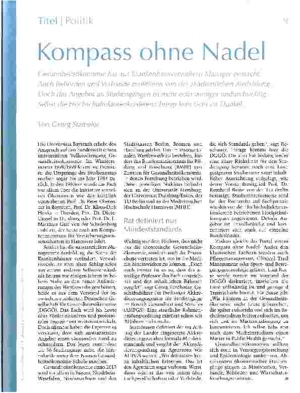 Vorschauseite 1: Kompass ohne Nadel