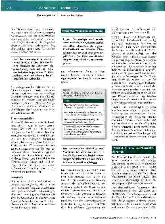 Vorschauseite 5: Anästhesiologische Strategien bei Hochbetagten